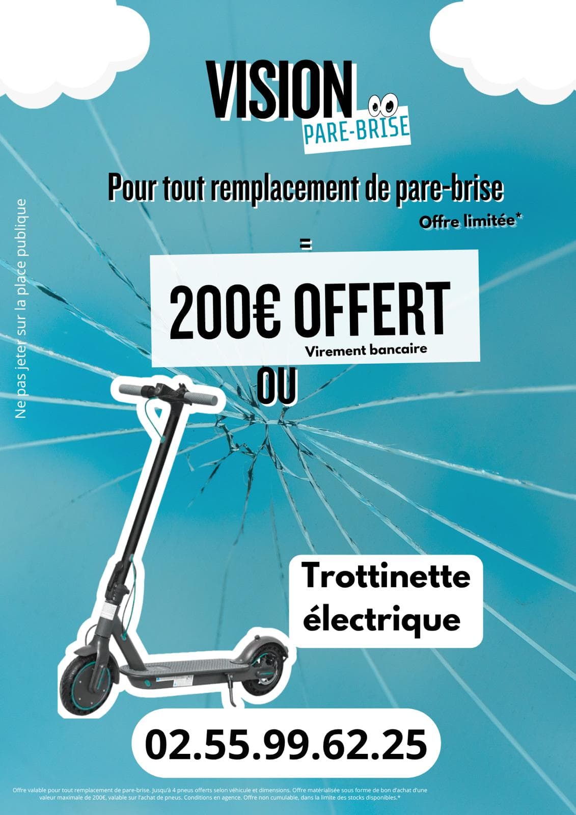 Offre Vision Pare-Brise — 150€ offerts ou trottinette électrique